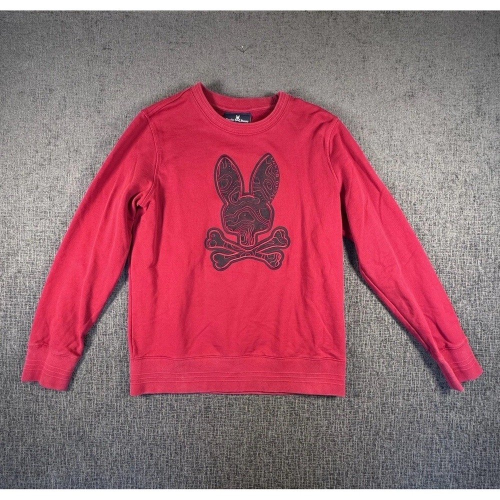 Psycho Bunny‎ Sweater Pullover Sweatshirt Red Men's Size S